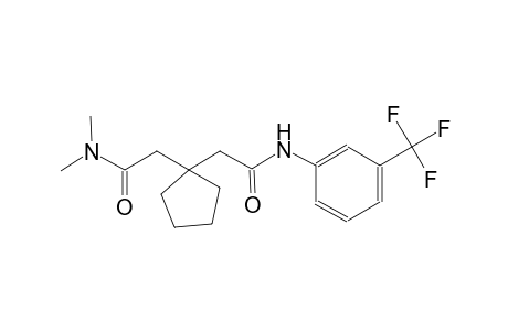 2-{1-[2-(dimethylamino)-2-oxoethyl]cyclopentyl}-N-[3-(trifluoromethyl)phenyl]acetamide
