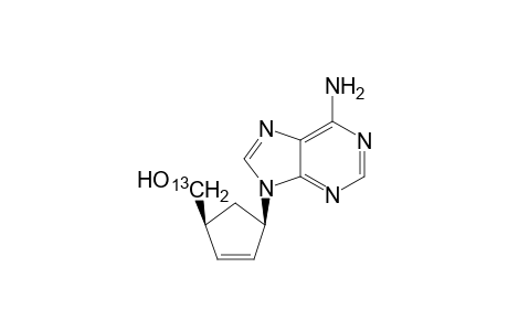 (1'R,4'S)-1'-(6-Amino-9H-purin-9-yl)-4'-hydroxy[13C]methylcyclopent-2'-ene