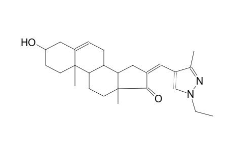 16-[(1-ethyl-3-methyl-1H-pyrazol-4-yl)methylene]-3-hydroxyandrost-5-en-17-one