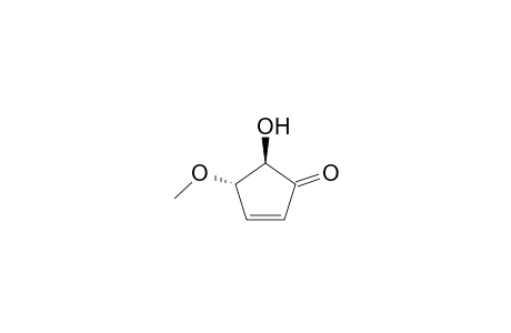 (4S,5R)-4-methoxy-5-oxidanyl-cyclopent-2-en-1-one