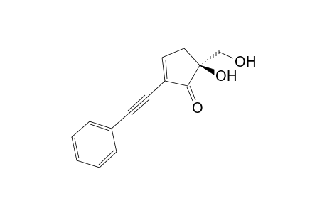 (+)-5-Hydroxy-5-(hydroxymethyl)-2-(phenylethynyl)cyclopent-2-enone