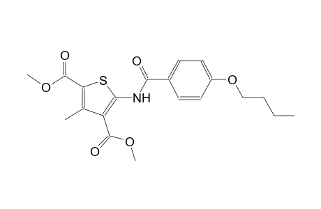 dimethyl 5-[(4-butoxybenzoyl)amino]-3-methyl-2,4-thiophenedicarboxylate