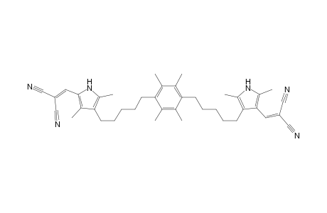 Propanedinitrile, 2,2'-[(2,3,5,6-tetramethyl-1,4-phenylene)bis[5,1-pentanediyl(3,5-dimethyl-1H-pyrrole-4,2-diyl)methylidyne]]bis-