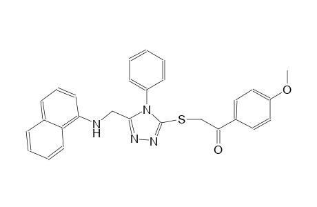 1-(4-methoxyphenyl)-2-({5-[(1-naphthylamino)methyl]-4-phenyl-4H-1,2,4-triazol-3-yl}sulfanyl)ethanone