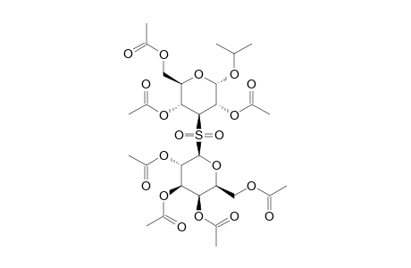 (2-PROPYL-2,4,6-TRI-O-ACETYL-ALPHA-D-GLUCOPYRANOSYL-3-YL)-(2,3,4,6-TETRA-O-ACETYL-BETA-D-GALACATOPYRANOSYL)-SULFONE