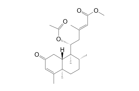 Methyl 11R-acetoxy-2-oxoneocleroda-3,13E-dien-15-oate