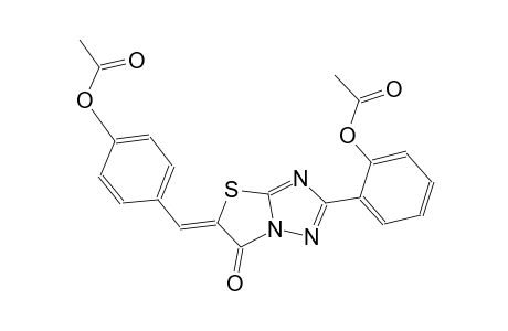 thiazolo[3,2-b][1,2,4]triazol-6(5H)-one, 2-[2-(acetyloxy)phenyl]-5-[[4-(acetyloxy)phenyl]methylene]-, (5Z)-