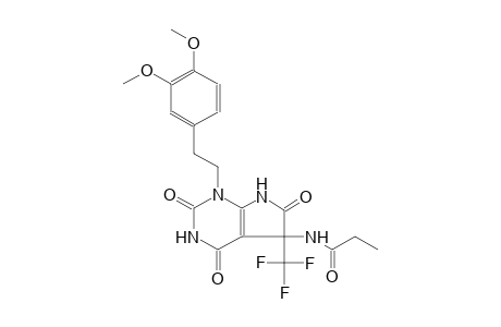 Propanamide, N-[1-[2-(3,4-dimethoxyphenyl)ethyl]-2,3,4,5,6,7-hexahydro-2,4,6-trioxo-5-(trifluoromethyl)-1H-pyrrolo[2,3-d]pyrimidin-5-yl]-