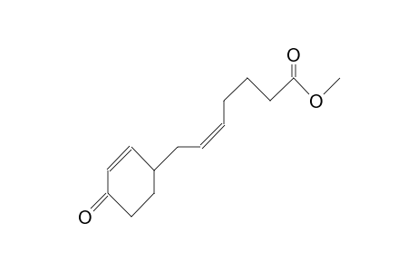 7-(4-Oxo-2-cyclohexen-1-yl)-cis-5-heptenoic acid, methyl ester