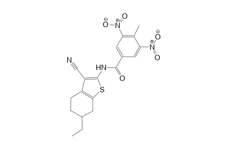 N-(3-cyano-6-ethyl-4,5,6,7-tetrahydro-1-benzothien-2-yl)-4-methyl-3,5-dinitrobenzamide