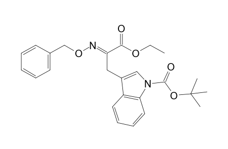 Ethyl .alpha.-[(E)-benzyloximino]-.beta.-[1-(tert-butoxycarbonyl)-3-indolyl]propanoate