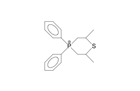 2,6-Dimethyl-4,4-diphenyl-1,4-thiaphosphorinanium cation