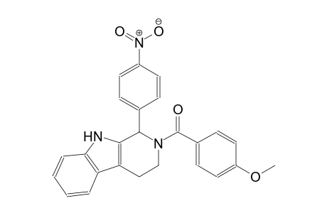 2-(4-methoxybenzoyl)-1-(4-nitrophenyl)-2,3,4,9-tetrahydro-1H-beta-carboline