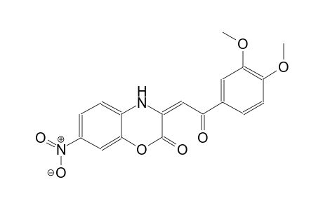 (3E)-3-[2-(3,4-dimethoxyphenyl)-2-oxoethylidene]-7-nitro-3,4-dihydro-2H-1,4-benzoxazin-2-one