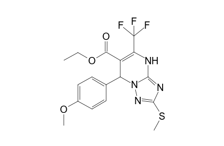 Ethyl 7-(4-methoxyphenyl)-2-methylthio-5-trifluoroomethyl-4,7-dihydro-1,2,4-triazolo[1,5-a]pyrimidine-6-carboxylate