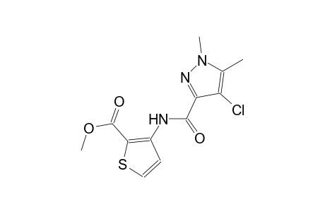 methyl 3-{[(4-chloro-1,5-dimethyl-1H-pyrazol-3-yl)carbonyl]amino}-2-thiophenecarboxylate