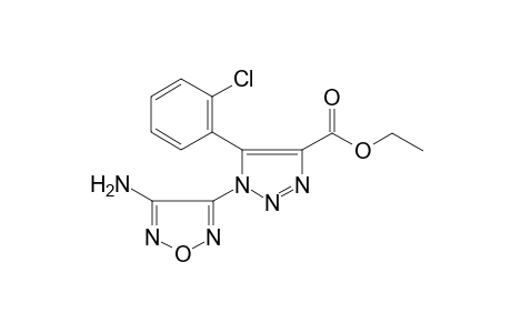1-(4-amino-1,2,5-oxadiazol-3-yl)-5-(2-chlorophenyl)-4-triazolecarboxylic acid ethyl ester