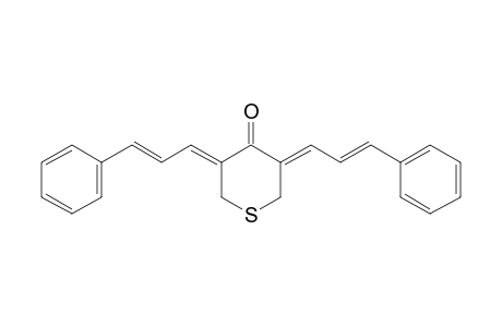 (3Z,5Z)-Tetrahydro-3,5-bis((E)-3-phenylallylidene)thiopyran-4-one
