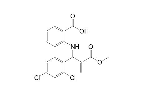 Methyl 3-[2'-(hydroxycarbonyl)phenylamino]-2-methylene-3-(2",4"-dichlorophenyl)propanoate