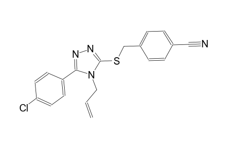 4-({[4-allyl-5-(4-chlorophenyl)-4H-1,2,4-triazol-3-yl]sulfanyl}methyl)benzonitrile