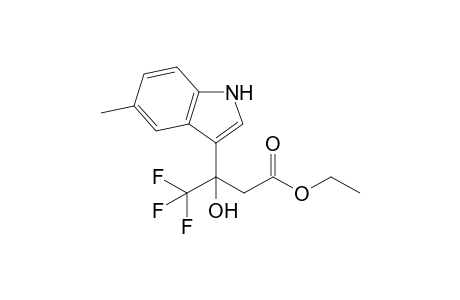 Ethyl 4,4,4-trifluoro-3-hydroxy-3-(5-methyl-1H-indol-3-yl)butanoate
