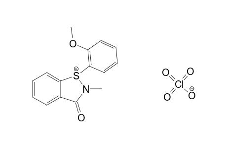 2,3-DIHYDRO-1-(2-METHOXYPHENYL)-2-METHYL-3-OXO-1,2-BENZISOTHIAZOL_1-IUM_PERCHLORATE
