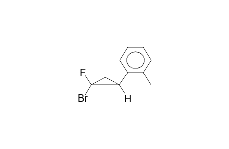 ANTI-1-FLUORO-1-BROMO-2-(ORTHO-METHYLPHENYL)CYCLOPROPANE