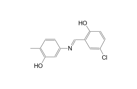 phenol, 4-chloro-2-[(E)-[(3-hydroxy-4-methylphenyl)imino]methyl]-