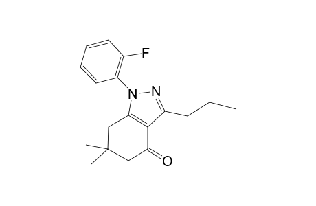 1-(2-Fluorophenyl)-6,6-dimethyl-3-propyl-1,5,6,7-tetrahydro-4H-indazol-4-one