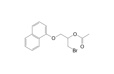 2-Propanol, 1-bromo-3-(1-naphthalenyloxy)-, acetate