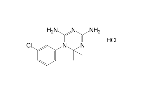 5-(m-chlorophenyl)-2,4-diamino-5,6-dihydro-6,6-dimethyl-s-triazine, hydrochloride