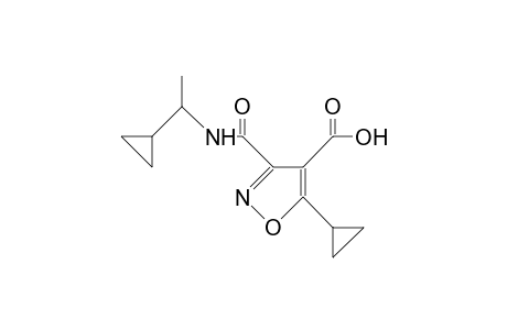 5-Cyclopropyl-3,4-isoxazoledicarboxylic acid, 3-( 1-cyclopropyl-ethyl) amide