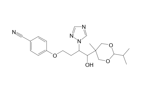 Benzonitrile, 4-[4-hydroxy-4-[5-methyl-2-(1-methylethyl)-1,3-dioxan-5-yl]-3-(1H-1,2,4-triazol-1-yl)butoxy]-