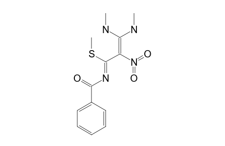 N-(3,3-BIS-(METHYLAMINO)-1-(METHYLTHIO)-2-NITROPROP-2-ENYLIDENE)-BENZAMIDE