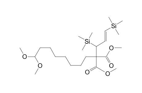 Propanedioic acid, [1,3-bis(trimethylsilyl)-2-propenyl](8,8-dimethoxyoctyl)-, dimethyl ester, (E)-