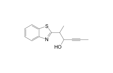 2-(Benzothiazol-2-yl)hex-4-yn-3-ol