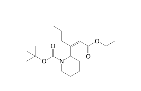 2-[(Z)-1-butyl-3-ethoxy-3-keto-prop-1-enyl]piperidine-1-carboxylic acid tert-butyl ester