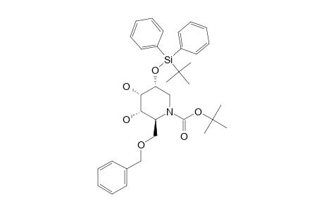 TERT.-BUTYL-(2S,3S,4R,5R)-2-(BENZYLOXYMETHYL)-5-(TERT.-BUTYLDIPHENYLSILYLOXY)-3,4-DIHYDROXYPIPERIDINE-1-CARBOXYLATE