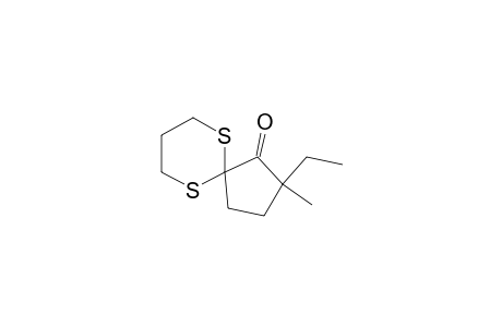 2-Ethyl-2-methyl-6,10-dithiaspiro[4.5]decan-1-one