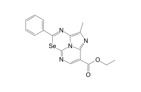 8-Carbethoxy-2-methyl-4-phenyl-5-selena-1,3,6-triazacycl(3.2.3)azine