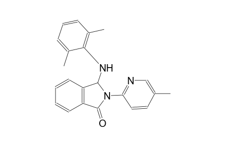 1H-isoindol-1-one, 3-[(2,6-dimethylphenyl)amino]-2,3-dihydro-2-(5-methyl-2-pyridinyl)-