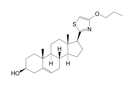 (3S,8S,9S,10R,13S,14S,17S)-10,13-dimethyl-17-(4-propoxy-1,3-thiazol-2-yl)-2,3,4,7,8,9,11,12,14,15,16,17-dodecahydro-1H-cyclopenta[a]phenanthren-3-ol