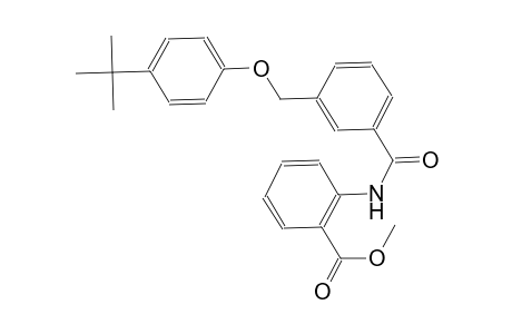 methyl 2-({3-[(4-tert-butylphenoxy)methyl]benzoyl}amino)benzoate