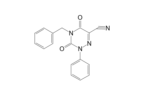 1,2,4-Triazine-6-carbonitrile, 2,3,4,5-tetrahydro-4-benzyl-3,5-dioxo-2-phenyl-