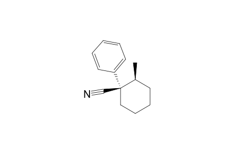 Cyclohexanecarbonitrile, 2-methyl-1-phenyl-, cis-