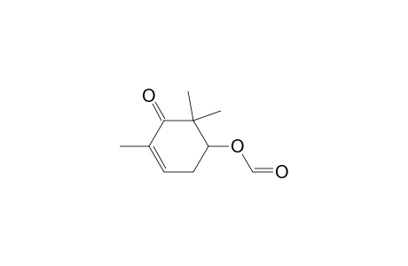 2-Cyclohexen-1-one, 5-(formyloxy)-2,6,6-trimethyl-, (S)-