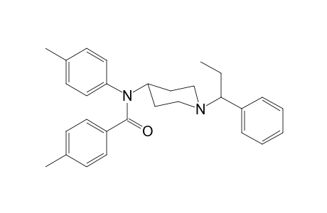 N-4-Methylphenyl-N-[1-(1-phenylpropyl)piperidin-4-yl]-4-methylbenzamide
