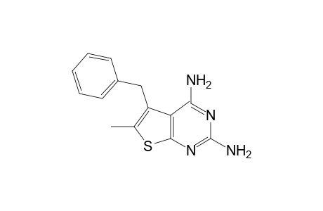 5-benzyl-2,4-diamino-6-methylthieno[2,3-d]pyrimidine