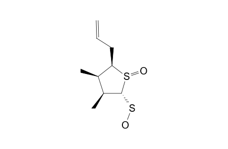 GARLICNIN-B3;(2-ALPHA,3-BETA,4-BETA,5-BETA)-2-SULFENIC-ACID-5-ALLYL-3,4-DIMETHYL-TETRAHYDROTHIOPHENE-S-OXIDE
