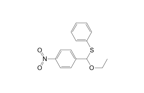 Benzene, 1-[ethoxy(phenylthio)methyl]-4-nitro-